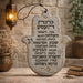 Polymer Hamsa 19 cm- Hebrew Business Blessing