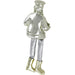 Polymer Hassidic Figurine, Cloth Legs 14 cm- Drums