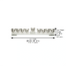 Elegant Crystal Menorah on a Base 27*7 cm