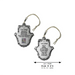 Full Stand- Metal Hamsa 8 cm- Traveler's Prayer - Matte