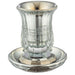 Crystal Kiddush Cup with Stem "Blessing" 11 cm Contain 100ml // 3.4oz