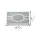 Elegant Glass Tray with Mirror and Glitter 35x23 cm