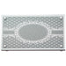 Elegant Glass Tray with Mirror and Glitter 35x23 cm