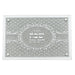 Elegant Glass Tray with Mirror and Glitter 35x23 cm