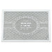 Elegant Glass Challah Tray with Mirror and Glitter 45x30 cm