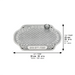 Glass Challah Tray with Salt Cellar 45x30 cm