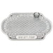 Glass Challah Tray with Salt Cellar 45x30 cm
