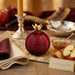 Aluminium Pomegranate Dark Red 12*10 cm - Gold, Maroon
