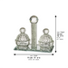 Crystal Salt & Pepper Holders 12*11 cm with Glass Chips