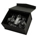 Crystal Salt & Pepper Holders 12*11 cm with Glass Chips
