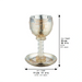 Crystal Kiddush Cup "Blessing" 16 cm with Stones Contain 100ml // 3.4oz - Gold