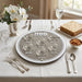 Glass Passover Tray with Stones 36 cm, Inc. 6 Bowls