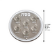 Glass Passover Tray with Stones 36 cm, Inc. 6 Bowls