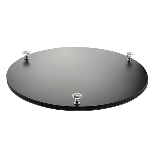 Glass Passover Tray with Stones 36 cm, Inc. 6 Bowls