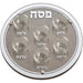 Glass Passover Tray with Stones 36 cm, Inc. 6 Bowls