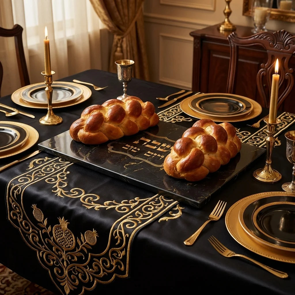 Reinforced Glass Challah Tray 25*37 cm