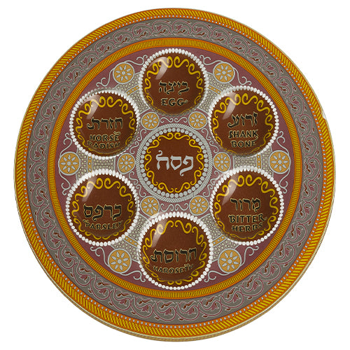 Glass Passover Plate 35cm