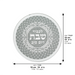 Glass Trivet 19x19 cm - "Shabbat & Holiday"