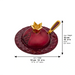 Aluminum Honey Dish "Pomegranate", with Spoon 8x12 cm