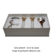 Crystal Set of Candlesticks ++ Kiddush Cup ++ Salt & Pepper Stand with Stones - Silver