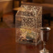 Lucite Tzedakah Box 16 cm - Gold