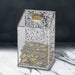 Lucite Tzedakah Box 16 cm - Gold