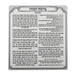 Lucite Benchers Display 23*26*5 cm with 6 Blessings 15*15*4 cm- Ashkenaz