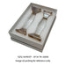 Pair of Crystal Candlesticks 16.5 cm with Stones - Gold