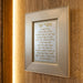 Glass Framed Brown Blessing 22*18 cm- "Asher Yatzar" Sephardic