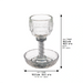 Crystal Kiddush Cup "Blessing" 16 cm with Stones Contain 100ml // 3.4oz