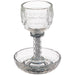 Crystal Kiddush Cup "Blessing" 16 cm with Stones Contain 100ml // 3.4oz