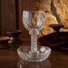 Crystal Kiddush Cup "the Bible Rivers" 16 cm with Stones Contain 100ml // 3.4oz