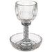 Crystal Kiddush Cup "the Bible Rivers" 16 cm with Stones Contain 100ml // 3.4oz
