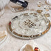 Rosh Hashanah Glass & Crystal Round Plate "Stones" 40 cm