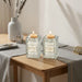 Crystal Candlesticks 8 cm with Metal Plaque- Ornaments