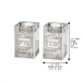 Crystal Candlesticks 8 cm with Metal Plaque