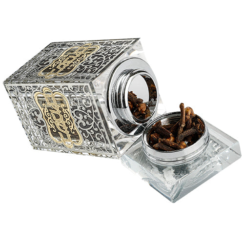 Crystal Besamim Holder 8*6 cm with Plaque- Ornaments