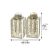Crystal Salt & Pepper Holders 8*4 cm with Laser Cut Plaque- Pomegranate