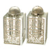 Crystal Salt & Pepper Holders 8*4 cm with Laser Cut Plaque- Pomegranate