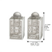 Crystal Salt & Pepper Holders 8*4 cm with Laser Cut Plaque- Jerusalem