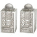 Crystal Salt & Pepper Holders 8*4 cm with Laser Cut Plaque- Jerusalem