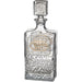Crystal Wine Bottle 24 cm with Metal Plaque