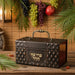 Leatherette Etrog Box with Handle & Lock 13*19*11 cm - Brown