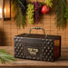 Leatherette Etrog Box with Handle & Lock 13*19*11 cm - Brown