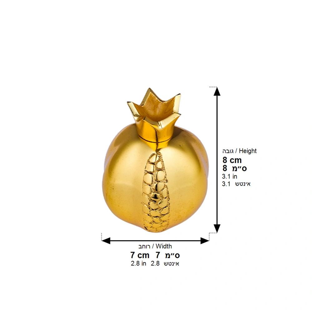 Aluminum Pomegranate Gold Color 7*8 cm