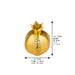 Aluminum Pomegranate Gold Color 7*8 cm