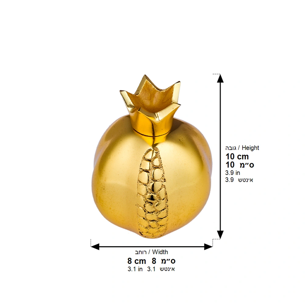 Aluminum Pomegranate Gold Color 10*8 cm