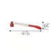 Aluminum Shabbat Knife 30 cm, with Pomegranate Stand - Maroon