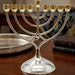Metal Menorah 28 cm - Gold