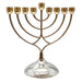 Metal Menorah 28 cm - Gold